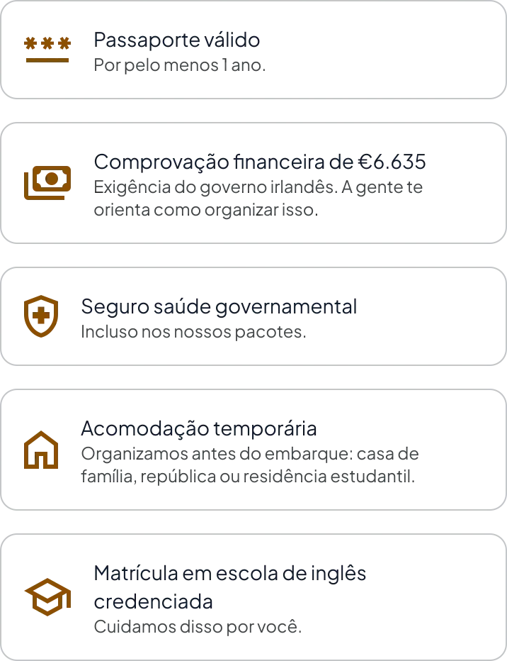 Documentos e requisitos para embarcar