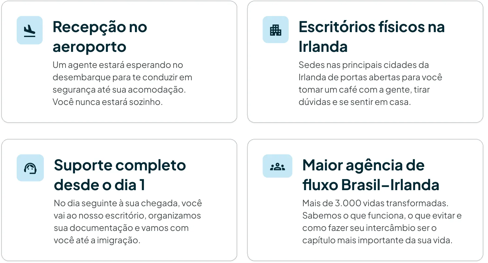 Diferenciais do Papo de Intercâmbio
